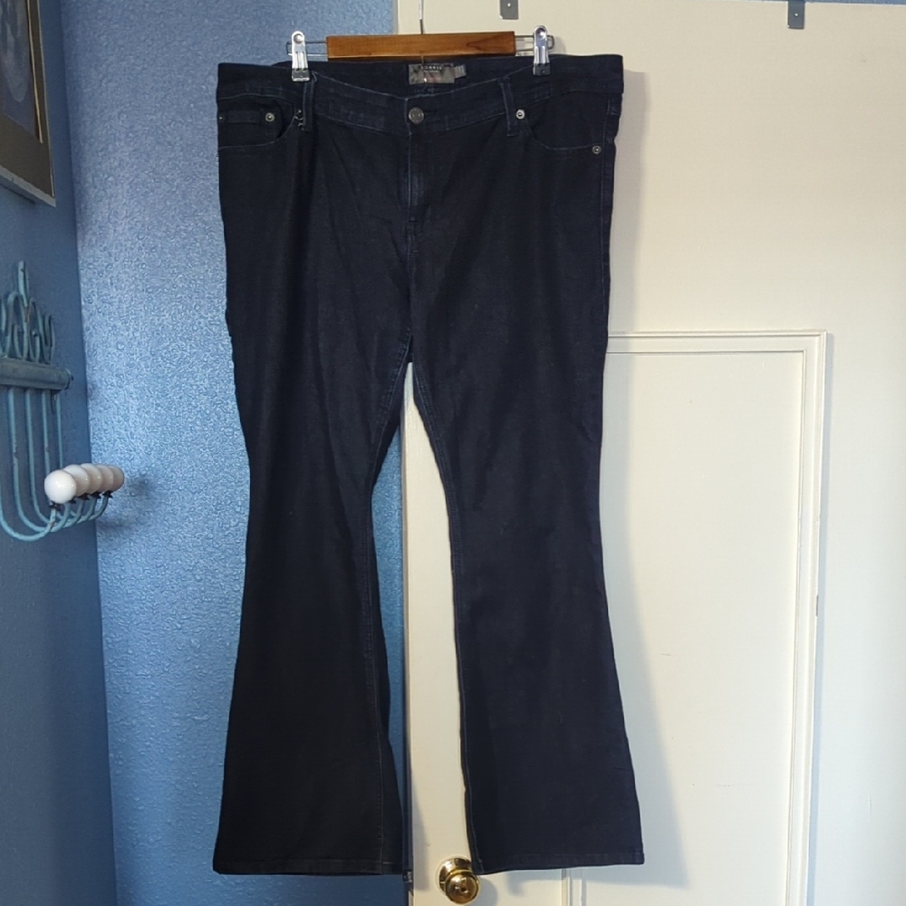 Torrid Luxe Slim Boot Jeans in Deep Blue Size 14 R